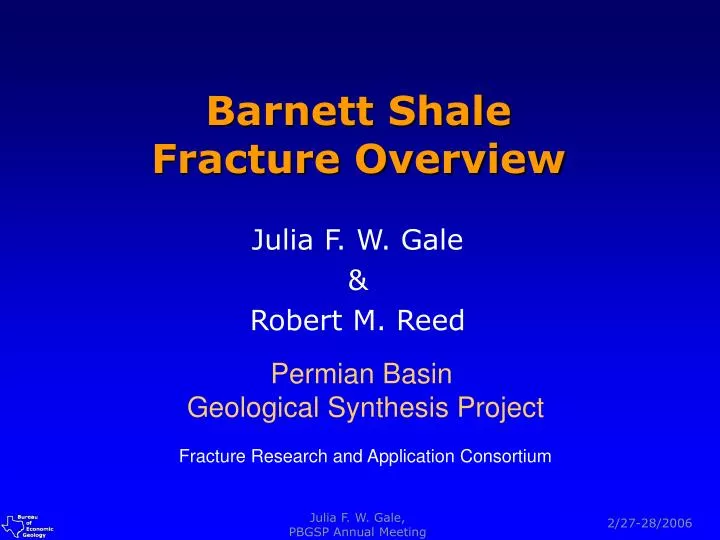 barnett shale fracture overview