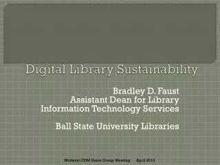 Digital Library Sustainability