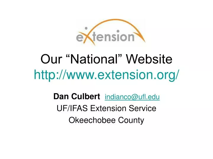 our national website http www extension org