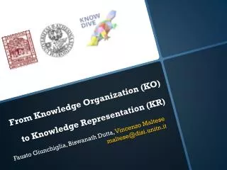 From Knowledge Organization (KO) to Knowledge Representation (KR)