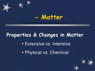 matter