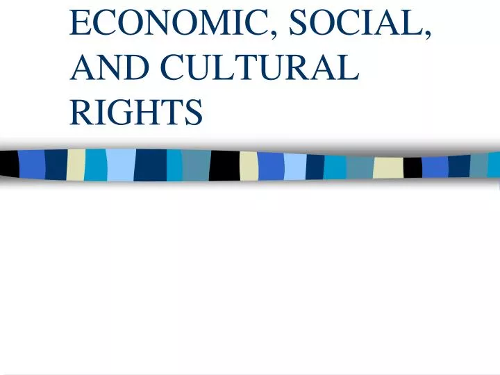 economic social and cultural rights