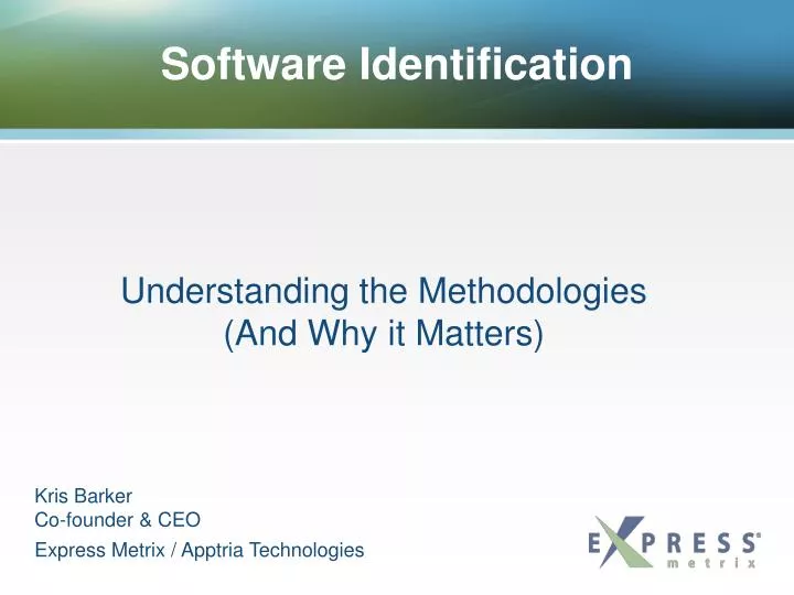 software identification