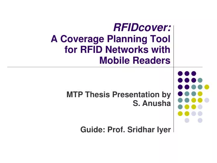 rfidcover a coverage planning tool for rfid networks with mobile readers