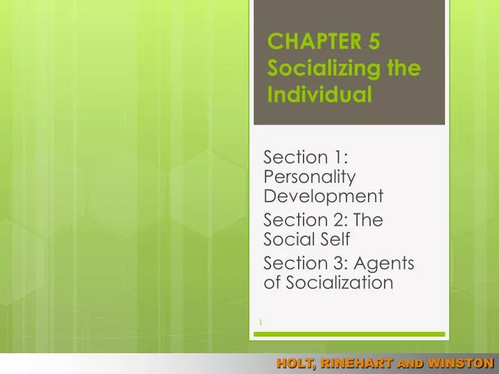 chapter 5 socializing the individual