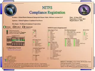 NITFS Compliance Registration