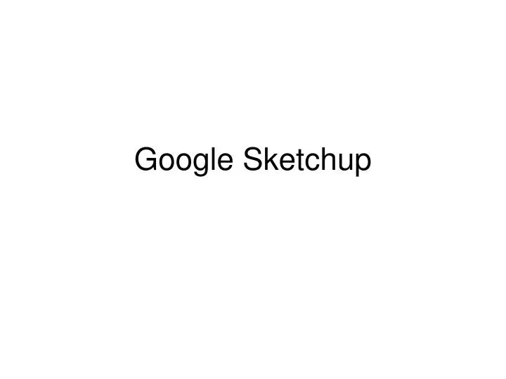 google sketchup