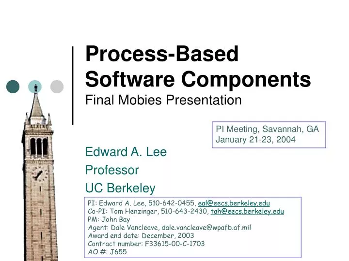 process based software components final mobies presentation