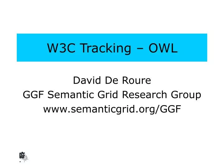 w3c tracking owl