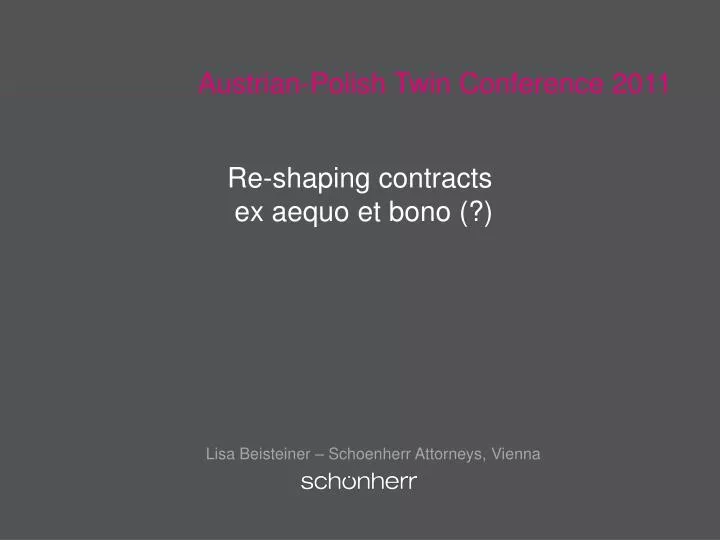 austrian polish twin conference 2011