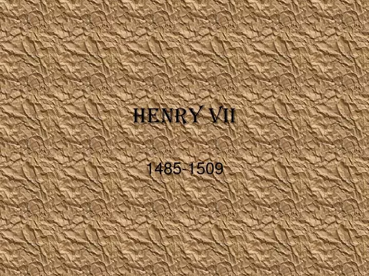 henry vii