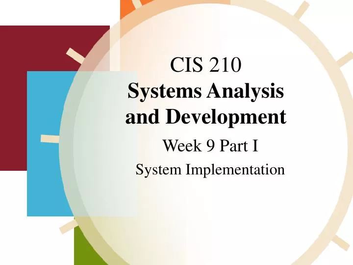 cis 210 systems analysis and development