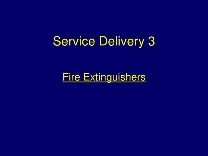 service delivery 3