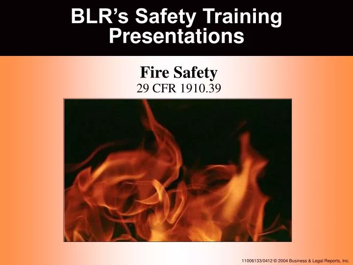 blr s safety training presentations
