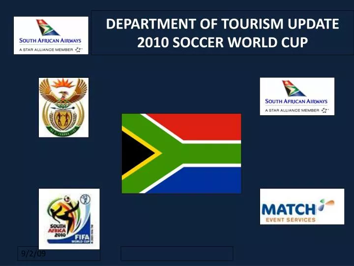 department of tourism update 2010 soccer world cup