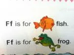 Ff, Ff, Ff, Ff is for fish . Ff, Ff, Ff, Ff is for frog . Ff, / f /, fish . Ff, / f /, frog . - slide 1