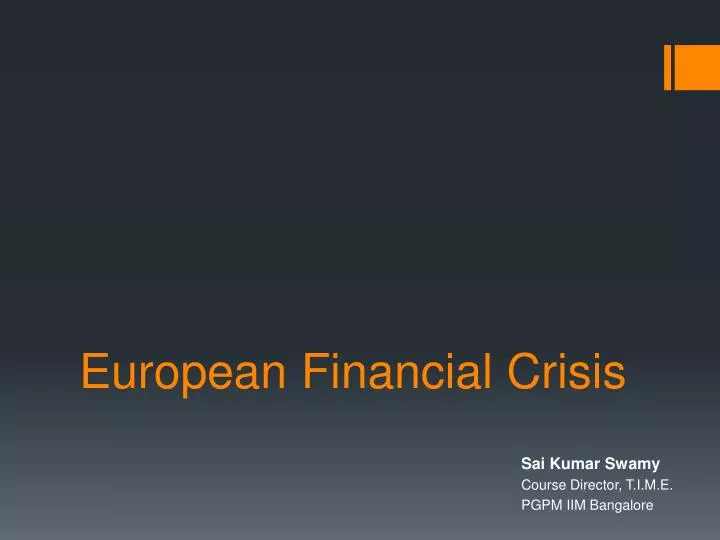 european financial crisis