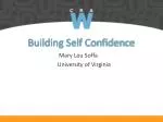 Building Self Confidence - slide 1