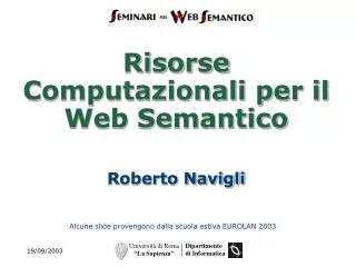 risorse computazionali per il web semantico