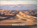 Middle east - slide 1