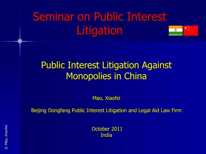 seminar on public interest litigation
