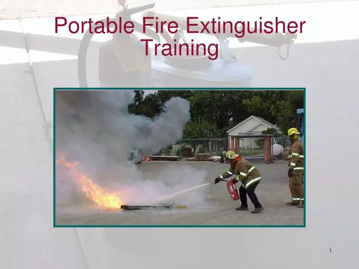 portable fire extinguisher training