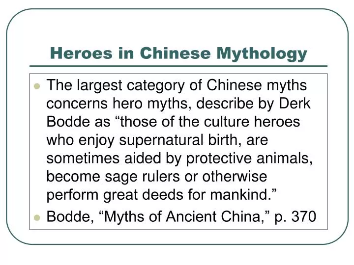 heroes in chinese mythology