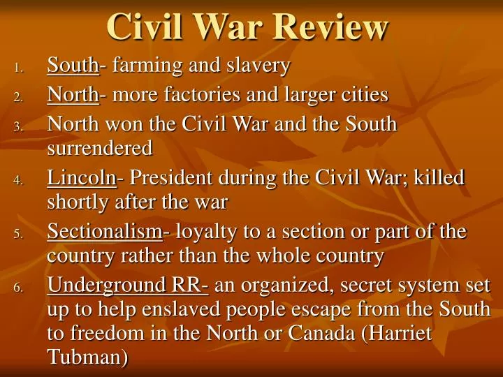 civil war review