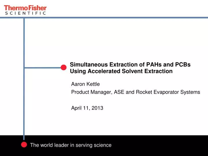 simultaneous extraction of pahs and pcbs using accelerated solvent extraction
