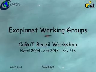 Exoplanet Working Groups