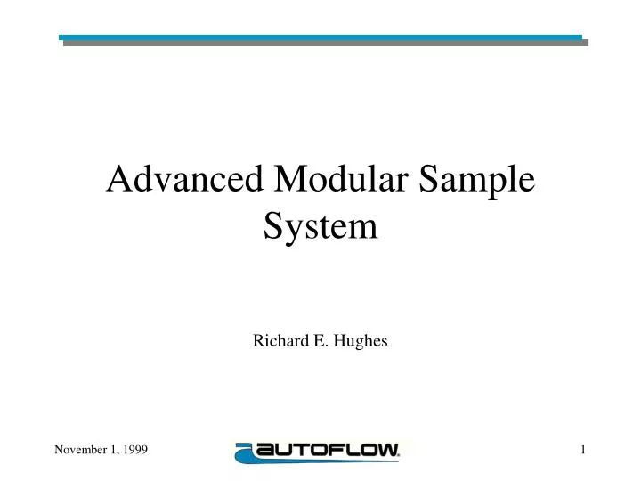 advanced modular sample system
