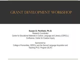 Grant Development Workshop