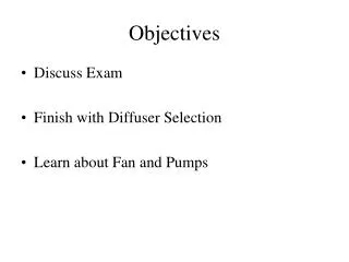 Objectives