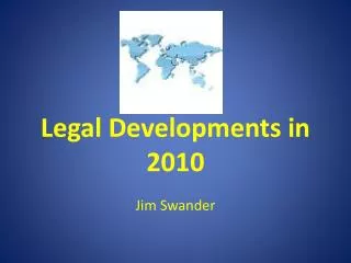Legal Developments in 2010