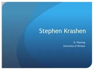 stephen krashen