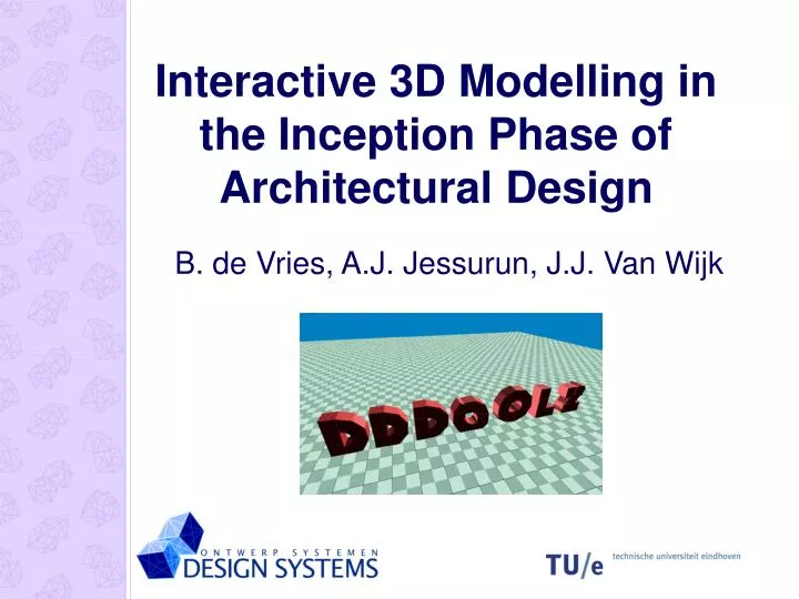 interactive 3d modelling in the inception phase of architectural design