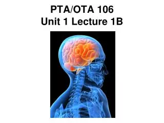 PTA/OTA 106 Unit 1 Lecture 1B