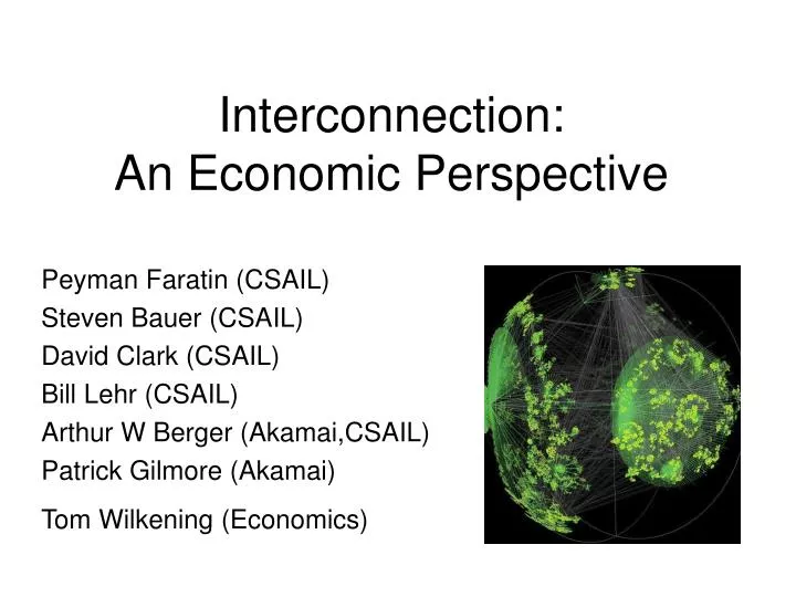 interconnection an economic perspective