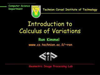 Introduction to Calculus of Variations