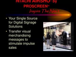 HITACHI AIRSHO TM by PROSCREEN TM Inspire The Nex ` t