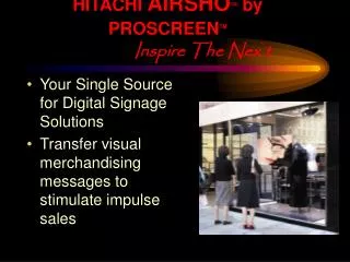 hitachi airsho tm by proscreen tm inspire the nex t