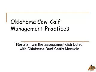 Oklahoma Cow-Calf Management Practices