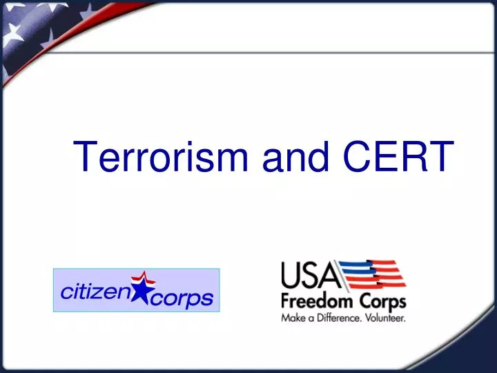 terrorism and cert