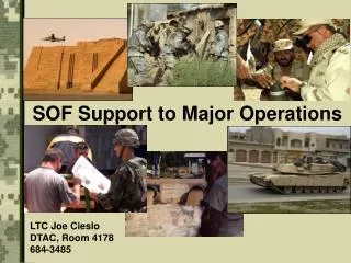 SOF Support to Major Operations