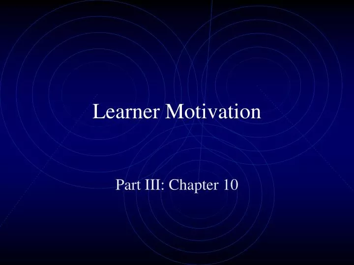 learner motivation