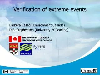 Verification of extreme events