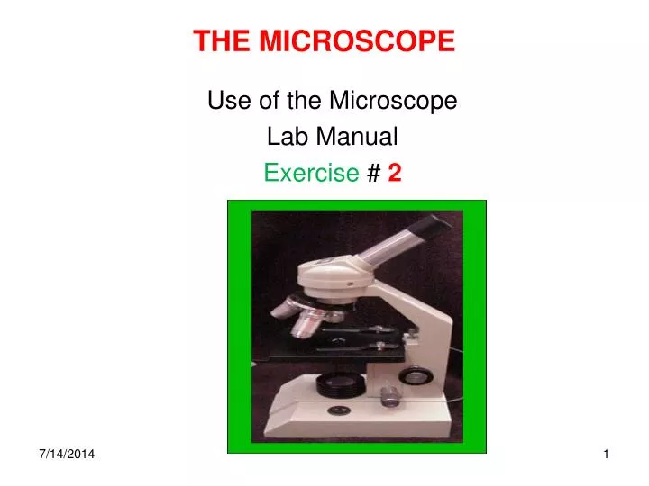 the microscope