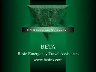 K &amp; K Consulting Services Inc.