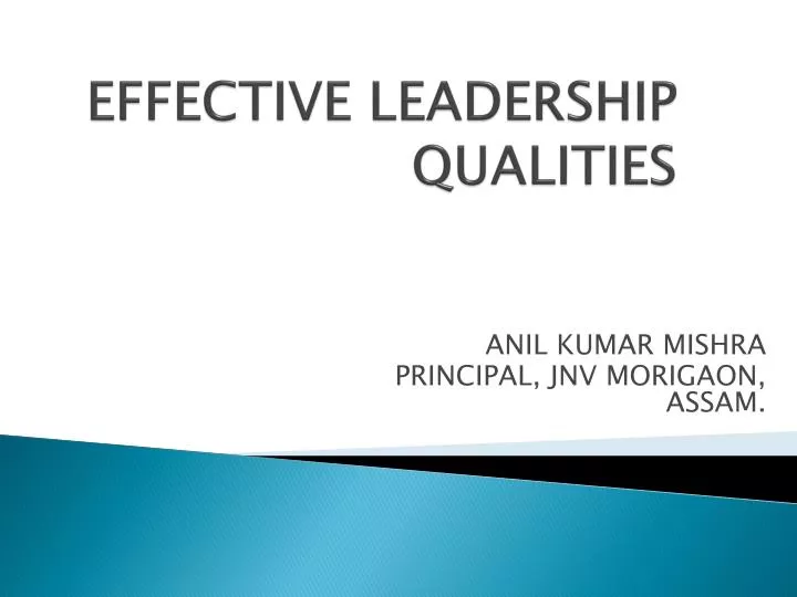 effective leadership qualities