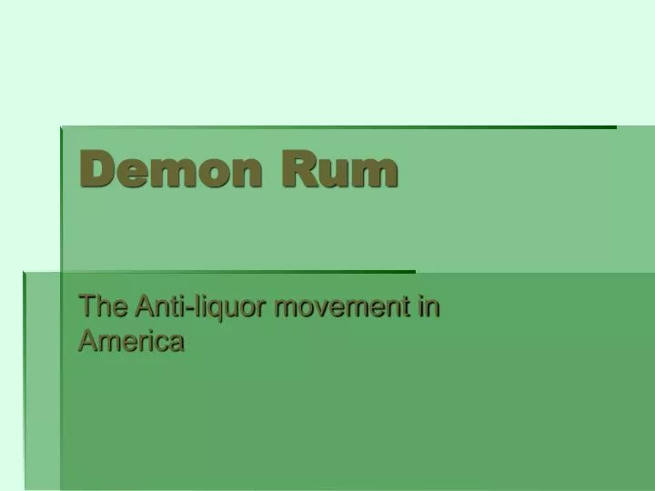 demon rum
